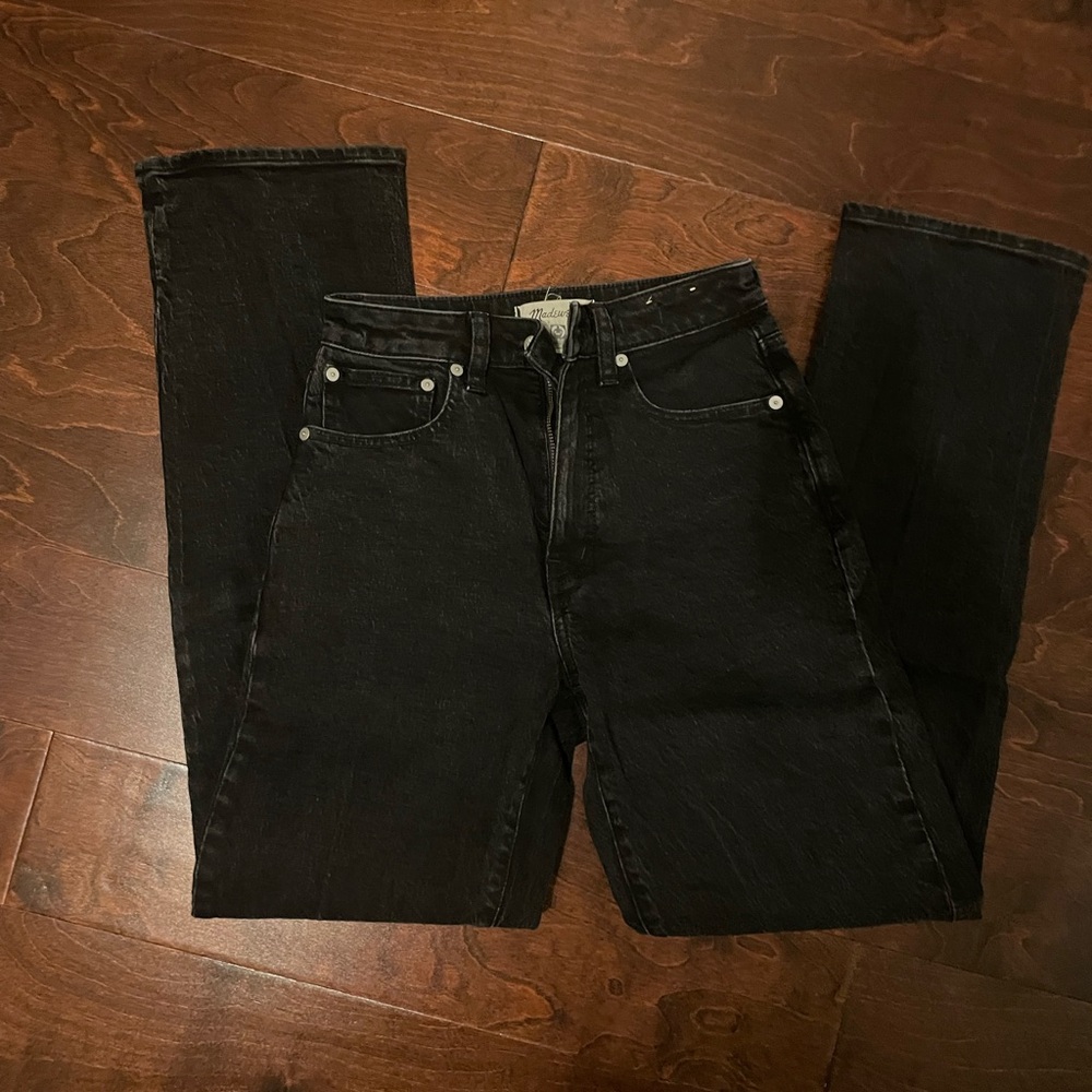 Madewell Black Straight Jeans Classic Style